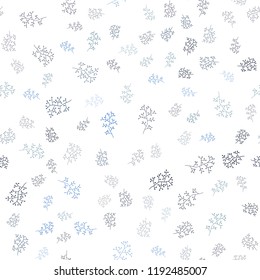 Dark Blue, Green vector seamless elegant background with leaves, branches. Glitter abstract illustration with leaves and branches. Template for business cards, websites.