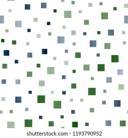 Dark Blue, Green vector seamless template with crystals, rectangles. Abstract gradient illustration with rectangles. Smart design for your business advert.