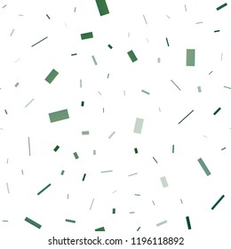 Dark Blue, Green vector seamless pattern in square style. Modern abstract illustration with colorful rectangles. Pattern for commercials.