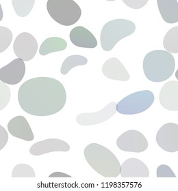 Dark Blue, Green vector seamless background with bubbles. Blurred bubbles on abstract backdrop with colorful gradient. Pattern for trendy fabric, wallpapers.