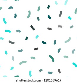 Dark Blue, Green vector seamless template with abstract circles. Colorful abstract illustration with gradient lines. A completely new template for your business design.