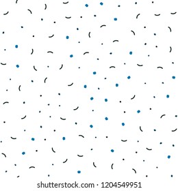 Dark Blue, Green vector seamless cover with spots, lines. Illustration with set of colorful abstract circles and lines. Template for business cards, websites.