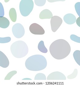 Dark Blue, Green vector seamless backdrop with dots, spots. Illustration with set of shining colorful abstract circles. Template for business cards, websites.