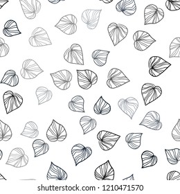Dark Blue, Green vector seamless abstract pattern with leaves. Modern geometrical abstract illustration with leaves. Design for textile, fabric, wallpapers.