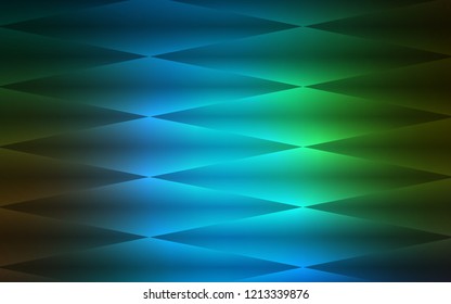 Dark Blue, Green vector seamless cover in polygonal style. Decorative design in abstract style with rectangles. Pattern for design of fabric, wallpapers.
