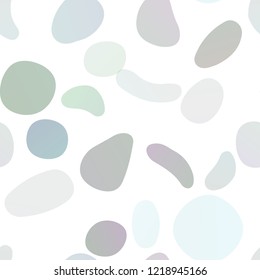 Dark Blue, Green vector seamless cover with circles. Illustration with set of shining colorful abstract circles. Pattern for design of window blinds, curtains.