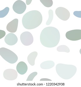 Dark Blue, Green vector seamless layout with circle spots. Blurred bubbles on abstract backdrop with colorful gradient. Trendy design for wallpaper, fabric makers.