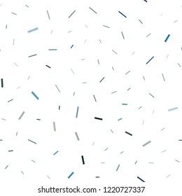 Dark Blue, Green vector seamless layout with flat lines. Glitter abstract illustration with colored sticks. The pattern can be used as ads, poster, banner for commercial.