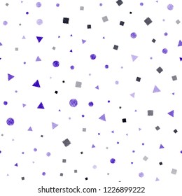 Dark Blue, Green vector seamless backdrop with lines, circles, rhombus. Illustration with colorful circles, triangles, rectangles. Pattern for design of window blinds, curtains.