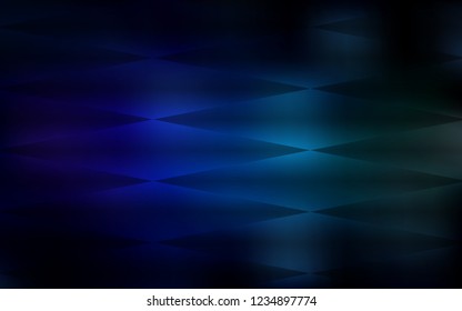 Dark Blue, Green vector seamless pattern in square style. Illustration with set of colorful rectangles. Pattern for design of fabric, wallpapers.