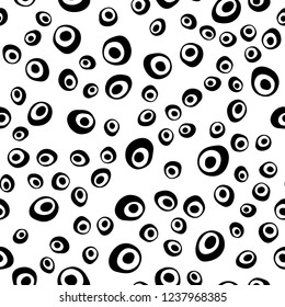 Dark Blue, Green vector seamless pattern with spheres. Illustration with set of shining colorful abstract circles. Template for business cards, websites.