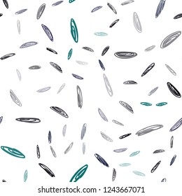 Dark Blue, Green vector seamless texture with disks. Modern abstract illustration with colorful water drops. New design for ad, poster, banner of your website.