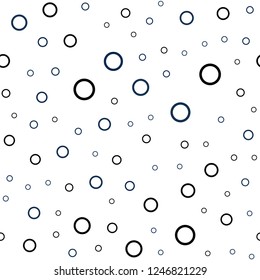 Dark Blue, Green vector seamless layout with circle shapes. Modern abstract illustration with colorful water drops. Pattern can be used as texture of wallpapers.