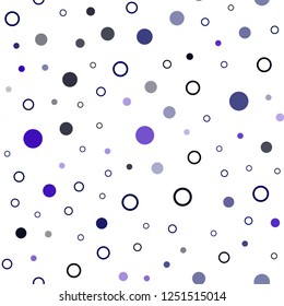 Dark Blue, Green vector seamless backdrop with dots. Abstract illustration with colored bubbles in nature style. Trendy design for wallpaper, fabric makers.