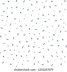 Dark Blue, Green vector seamless layout with circles, lines. Decorative design in abstract style with triangle structure. Pattern for design of window blinds, curtains.