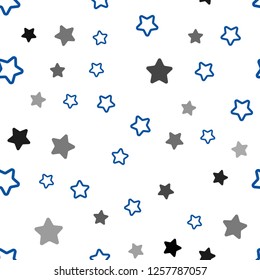 Dark Blue, Green vector seamless background with colored stars. Modern geometrical abstract illustration with stars. Template for business cards, websites.