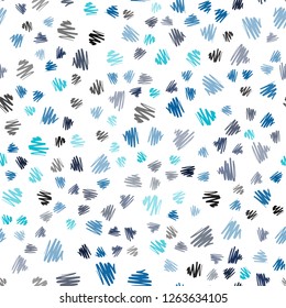 Dark Blue, Green vector seamless pattern with sharp lines. Lines on blurred abstract background with gradient. Template for your beautiful backgrounds.