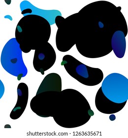 Dark Blue, Green vector seamless layout with circle spots. Colorful illustration with blurred circles in nature style. Trendy design for wallpaper, fabric makers.