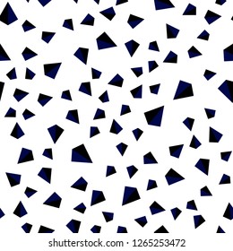 Dark Blue, Green vector seamless, isometric backdrop with lines, triangles. Illustration with set of colorful triangles. Design for wallpaper, fabric makers.