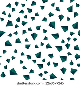 Dark Blue, Green vector seamless, isometric texture with triangular style. Abstract gradient illustration with triangles. Pattern for design of fabric, wallpapers.
