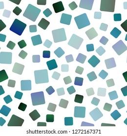 Dark Blue, Green vector seamless background with rectangles. Beautiful illustration with rectangles and squares. Best design for your ad, poster, banner.