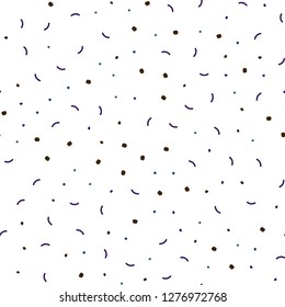 Dark Blue, Green vector seamless pattern with spheres, triangles. Colorful illustration with circles and lines in futuristic style. Pattern for design of window blinds, curtains.