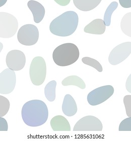 Dark Blue, Green vector seamless backdrop with dots, spots. Abstract illustration with colored bubbles in nature style. Trendy design for wallpaper, fabric makers.