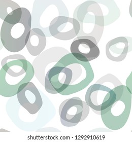 Dark Blue, Green vector seamless layout with circle spots. Illustration with set of shining colorful abstract circles. Trendy design for wallpaper, fabric makers.