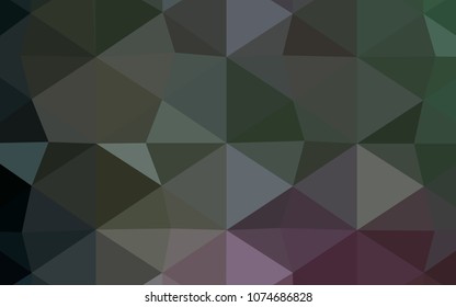 Dark Blue, Green vector shining triangular cover. Colorful illustration in abstract style with gradient. A completely new design for your business.