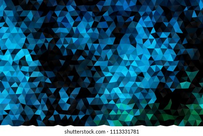 Dark Blue, Green vector shining triangular template. Shining colored illustration in a Brand new style. Triangular pattern for your business design.