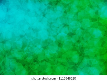 Dark Blue, Green vector shining hexagonal template. Modern geometrical abstract illustration with gradient. The textured pattern can be used for background.