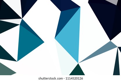 Dark Blue, Green vector shining triangular layout. Shining colorful illustration with triangles. Template for cell phone's backgrounds.