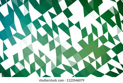 Dark Blue, Green vector shining hexagonal background. A completely new color illustration in a vague style. Brand new design for your business.