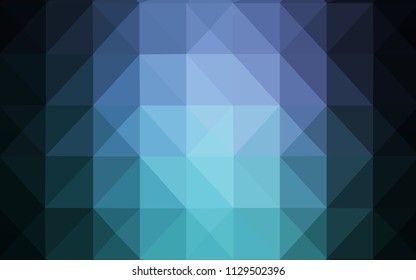 Dark Blue, Green vector shining triangular cover. Modern abstract illustration with triangles. Triangular pattern for your business design.