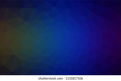 Dark Blue, Green vector shining triangular layout. Colorful illustration in abstract style with triangles. Best triangular design for your business.
