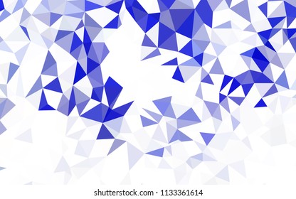 Dark Blue, Green vector shining triangular layout. Creative geometric illustration in Origami style with gradient. Brand new design for your business.