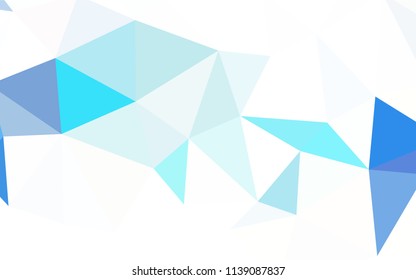 Dark Blue, Green vector shining triangular cover. Colorful abstract illustration with triangles. A completely new design for your leaflet.