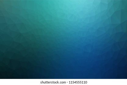 Dark Blue, Green vector shining hexagonal pattern. Colorful abstract illustration with gradient. A new texture for your design.