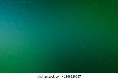 Dark Blue, Green vector shining hexagonal background. Brand new colored illustration in blurry style with gradient. The textured pattern can be used for background.