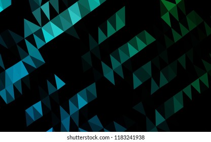 Dark Blue, Green vector shining hexagonal background. A completely new color illustration in a vague style. A new texture for your design.