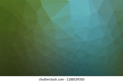 Dark Blue, Green vector shining hexagonal pattern. An elegant bright illustration with gradient. The completely new template can be used for your brand book.