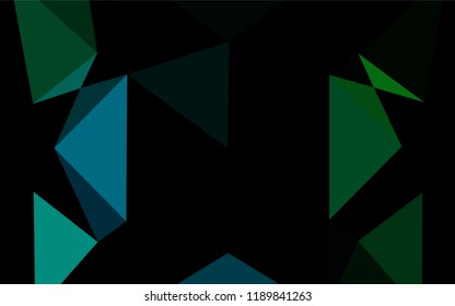 Dark Blue, Green vector shining hexagonal pattern. Shining colored illustration in a Brand new style. A new texture for your design.