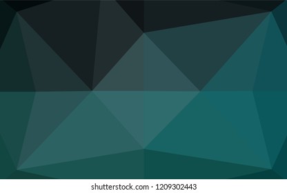 Dark Blue, Green vector shining hexagonal background. An elegant bright illustration with gradient. A completely new design for your business.