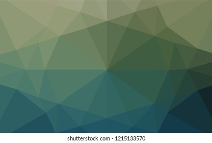 Dark Blue, Green vector shining hexagonal pattern. Glitter abstract illustration with an elegant design. A new texture for your design.