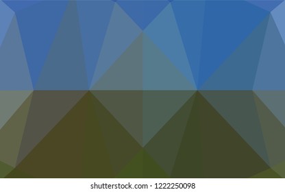 Dark Blue, Green vector shining hexagonal pattern. Brand new colored illustration in blurry style with gradient. A new texture for your design.