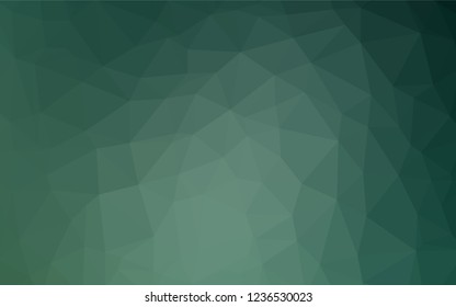 Dark Blue, Green vector shining hexagonal pattern. A completely new color illustration in a vague style. The polygonal design can be used for your web site.