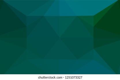 Dark Blue, Green vector shining hexagonal template. Shining colored illustration in a Brand new style. The completely new template can be used for your brand book.