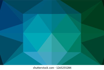 Dark Blue, Green vector shining hexagonal background. An elegant bright illustration with gradient. The textured pattern can be used for background.