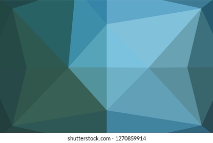 Dark Blue, Green vector shining hexagonal template. An elegant bright illustration with gradient. A new texture for your design.