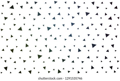 Dark Blue, Green vector  shining triangular background. Shining colorful illustration with triangles. Polygonal design for your web site.